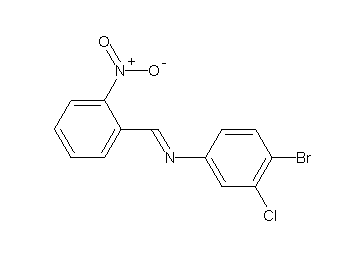 (4-bromo-3-chlorophenyl)(2-nitrobenzylidene)amine