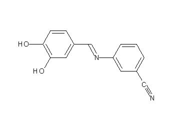 3-[(3,4-dihydroxybenzylidene)amino]benzonitrile