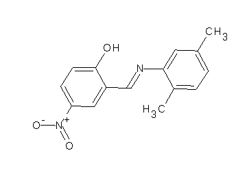 2-{[(2,5-dimethylphenyl)imino]methyl}-4-nitrophenol