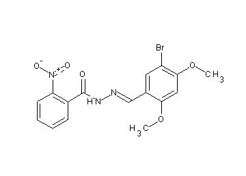 N'-(5-bromo-2,4-dimethoxybenzylidene)-2-nitrobenzohydrazide