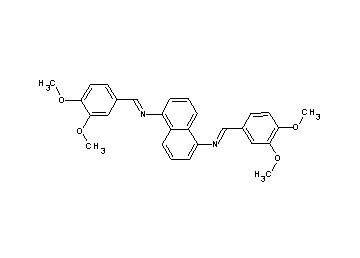 N,N'-bis(3,4-dimethoxybenzylidene)-1,5-naphthalenediamine