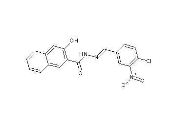 N'-(4-chloro-3-nitrobenzylidene)-3-hydroxy-2-naphthohydrazide