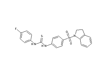 N-[4-(2,3-dihydro-1H-indol-1-ylsulfonyl)phenyl]-N'-(4-fluorophenyl)thiourea