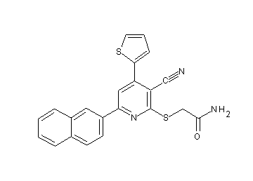 2-{[3-cyano-6-(2-naphthyl)-4-(2-thienyl)-2-pyridinyl]sulfanyl}acetamide