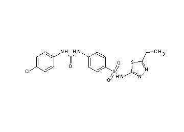 4-({[(4-chlorophenyl)amino]carbonyl}amino)-N-(5-ethyl-1,3,4-thiadiazol-2-yl)benzenesulfonamide