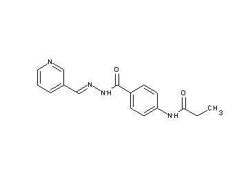 N-(4-{[2-(3-pyridinylmethylene)hydrazino]carbonyl}phenyl)propanamide