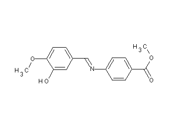 methyl 4-[(3-hydroxy-4-methoxybenzylidene)amino]benzoate