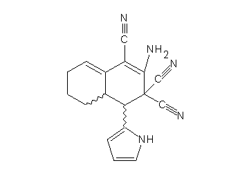 2-amino-4-(1H-pyrrol-2-yl)-4a,5,6,7-tetrahydro-1,3,3(4H)-naphthalenetricarbonitrile