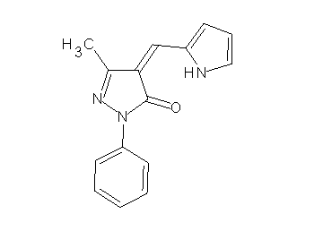 5-methyl-2-phenyl-4-(1H-pyrrol-2-ylmethylene)-2,4-dihydro-3H-pyrazol-3-one