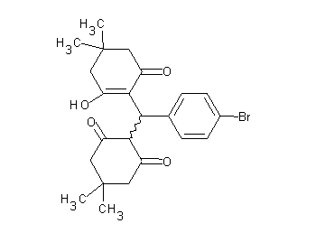 2-[(4-bromophenyl)(2-hydroxy-4,4-dimethyl-6-oxo-1-cyclohexen-1-yl)methyl]-5,5-dimethyl-1,3-cyclohexanedione