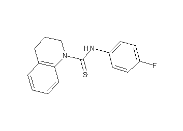 N-(4-fluorophenyl)-3,4-dihydro-1(2H)-quinolinecarbothioamide