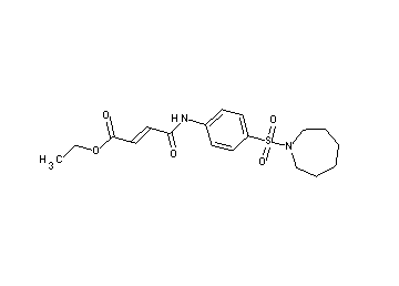 ethyl 4-{[4-(1-azepanylsulfonyl)phenyl]amino}-4-oxo-2-butenoate