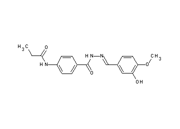 N-(4-{[2-(3-hydroxy-4-methoxybenzylidene)hydrazino]carbonyl}phenyl)propanamide