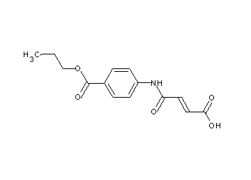 4-oxo-4-{[4-(propoxycarbonyl)phenyl]amino}-2-butenoic acid