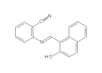 2-{[(2-hydroxy-1-naphthyl)methylene]amino}benzonitrile