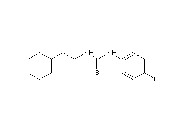 N-[2-(1-cyclohexen-1-yl)ethyl]-N'-(4-fluorophenyl)thiourea