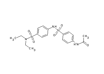 N-{4-[({4-[(diethylamino)sulfonyl]phenyl}amino)sulfonyl]phenyl}acetamide