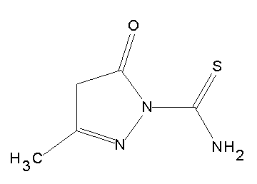 3-methyl-5-oxo-4,5-dihydro-1H-pyrazole-1-carbothioamide