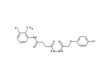 N-(3-chloro-2-methylphenyl)-4-{2-[(4-chlorophenoxy)acetyl]hydrazino}-4-oxobutanamide