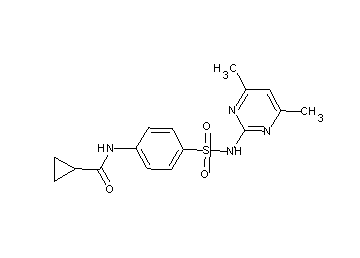 N-(4-{[(4,6-dimethyl-2-pyrimidinyl)amino]sulfonyl}phenyl)cyclopropanecarboxamide