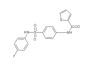 N-(4-{[(4-iodophenyl)amino]sulfonyl}phenyl)-2-thiophenecarboxamide