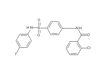 2-chloro-N-(4-{[(4-iodophenyl)amino]sulfonyl}phenyl)benzamide