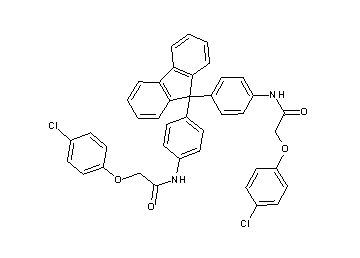 N,N'-[9H-fluorene-9,9-diylbis(4,1-phenylene)]bis[2-(4-chlorophenoxy)acetamide]