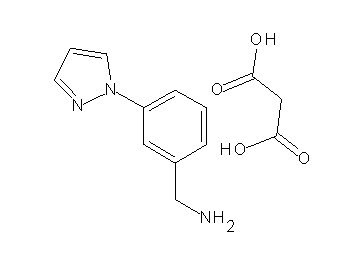 malonic acid - [3-(1H-pyrazol-1-yl)benzyl]amine (1:1)