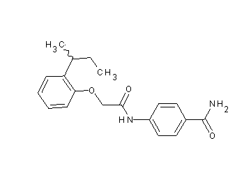 4-{[(2-sec-butylphenoxy)acetyl]amino}benzamide