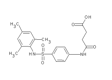 4-({4-[(mesitylamino)sulfonyl]phenyl}amino)-4-oxobutanoic acid