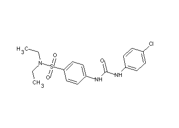 4-({[(4-chlorophenyl)amino]carbonyl}amino)-N,N-diethylbenzenesulfonamide