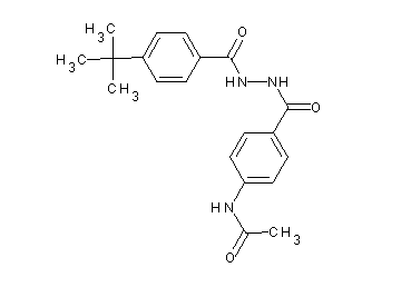 N-(4-{[2-(4-tert-butylbenzoyl)hydrazino]carbonyl}phenyl)acetamide