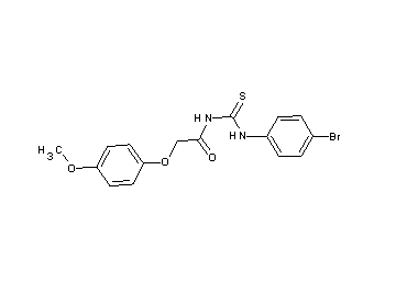 N-{[(4-bromophenyl)amino]carbonothioyl}-2-(4-methoxyphenoxy)acetamide