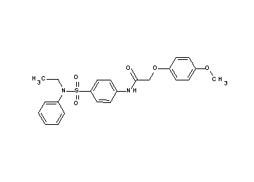 N-(4-{[ethyl(phenyl)amino]sulfonyl}phenyl)-2-(4-methoxyphenoxy)acetamide