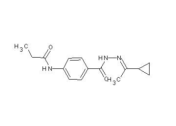 N-(4-{[2-(1-cyclopropylethylidene)hydrazino]carbonyl}phenyl)propanamide