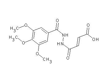 4-oxo-4-[2-(3,4,5-trimethoxybenzoyl)hydrazino]-2-butenoic acid