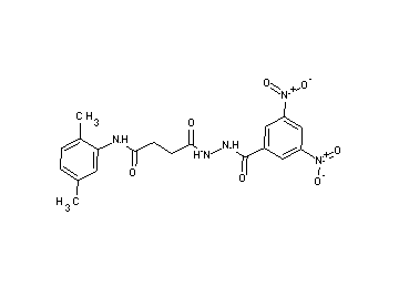 N-(2,5-dimethylphenyl)-4-[2-(3,5-dinitrobenzoyl)hydrazino]-4-oxobutanamide