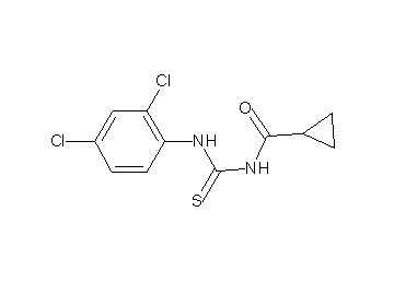 N-{[(2,4-dichlorophenyl)amino]carbonothioyl}cyclopropanecarboxamide