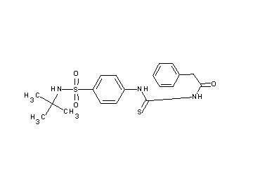 N-[({4-[(tert-butylamino)sulfonyl]phenyl}amino)carbonothioyl]-2-phenylacetamide