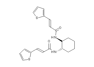 N,N'-1,2-cyclohexanediylbis[3-(2-thienyl)acrylamide]