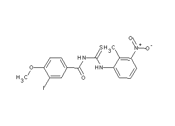 3-iodo-4-methoxy-N-{[(2-methyl-3-nitrophenyl)amino]carbonothioyl}benzamide