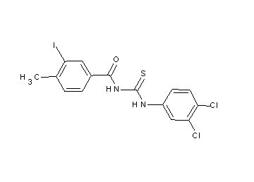 N-{[(3,4-dichlorophenyl)amino]carbonothioyl}-3-iodo-4-methylbenzamide