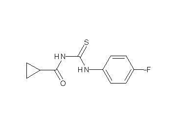 N-{[(4-fluorophenyl)amino]carbonothioyl}cyclopropanecarboxamide