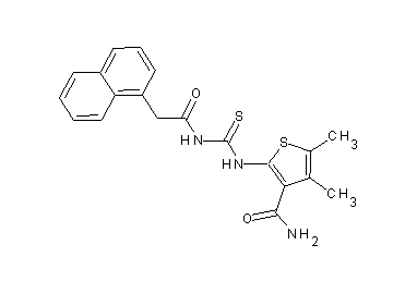 4,5-dimethyl-2-({[(1-naphthylacetyl)amino]carbonothioyl}amino)-3-thiophenecarboxamide