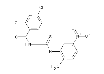 2,4-dichloro-N-{[(2-methyl-5-nitrophenyl)amino]carbonothioyl}benzamide