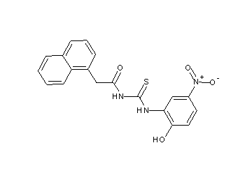 N-{[(2-hydroxy-5-nitrophenyl)amino]carbonothioyl}-2-(1-naphthyl)acetamide