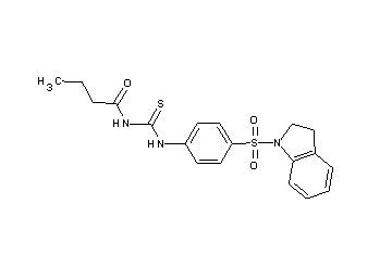 N-({[4-(2,3-dihydro-1H-indol-1-ylsulfonyl)phenyl]amino}carbonothioyl)butanamide