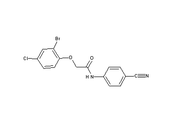 2-(2-bromo-4-chlorophenoxy)-N-(4-cyanophenyl)acetamide