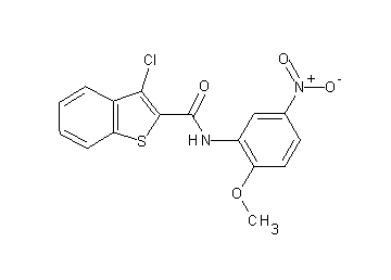 3-chloro-N-(2-methoxy-5-nitrophenyl)-1-benzothiophene-2-carboxamide