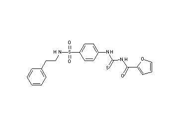 N-{[(4-{[(2-phenylethyl)amino]sulfonyl}phenyl)amino]carbonothioyl}-2-furamide